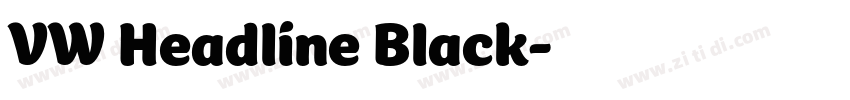 VW Headline Black字体转换